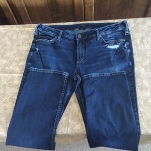 Silver Jeans Women's Elyse Slim Boot Cut Jeans - Dark Blue